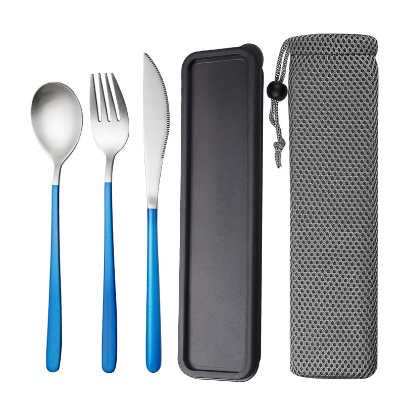 JueQi service de vaisselle coréenne | Couverts de table S cuillère fourchette 18/8 acier inoxydable, service de vaisselle en or occidental: I