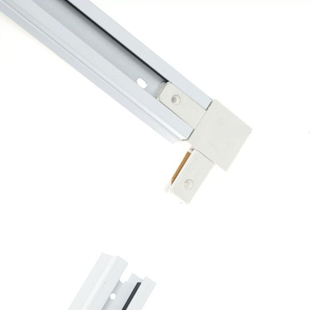 Iluminación de pista 1 m conectores de carril de pista de aluminio 1 metro accesorio de carril de luz de pista 2 cables de carril de aluminio de las luces de la pista