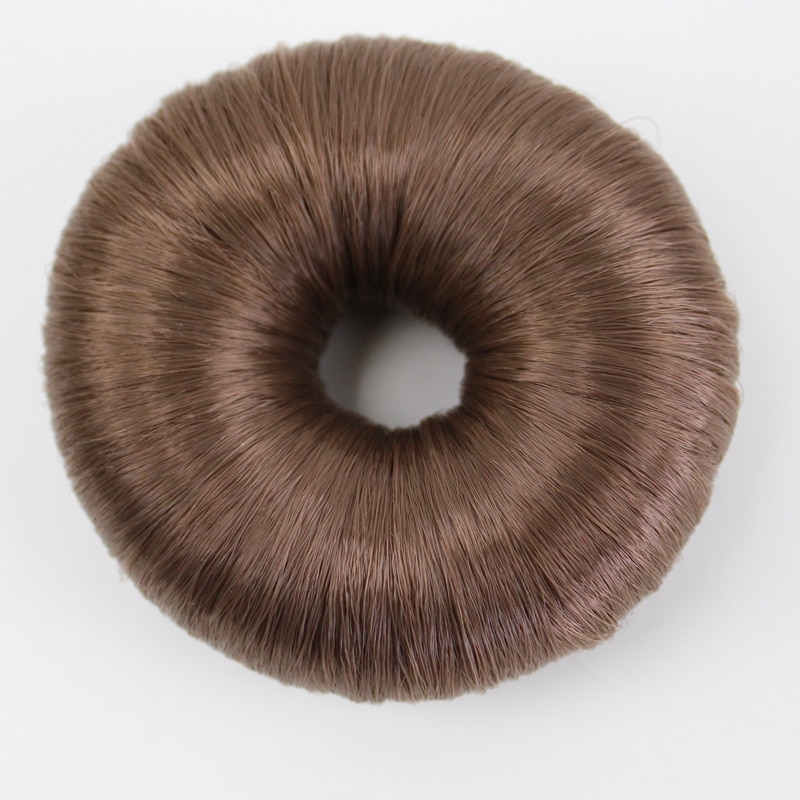 JOY & BEAUTY moño de rosquilla para mujeres calientes, moño de fibra sintética, anillo de Donuts, peluca de extensión de cabello rubio, 4 colores
