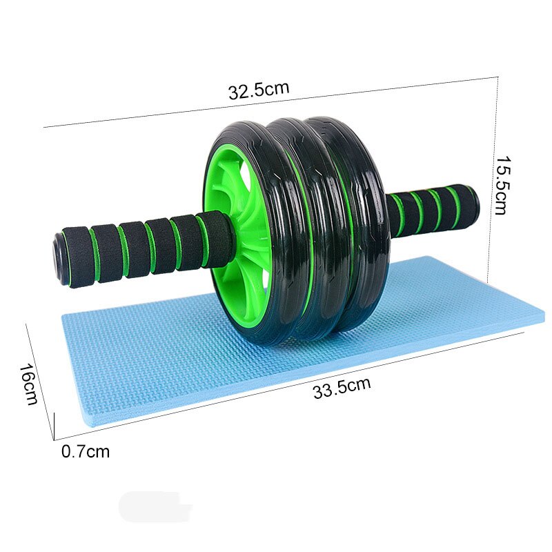 Abdominal Ab Roller Home Gym Fitness Gear Abs Trainer with Mat Double Wheel Machine Muscle Exercise Workout Equipmen