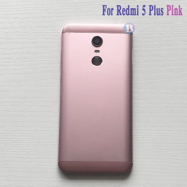 Back Cover Voor Xiaomi Redmi 5 / Redmi 5 Plus Behuizing Batterij Cover Deur Achter Cover Chassis Frame: Redmi 5Plus Pink