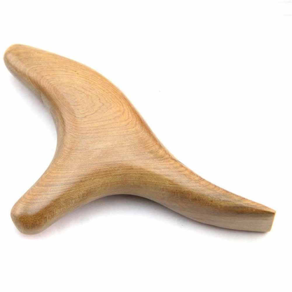 Træterapi massage zoneterapi værktøjer, meget brugt som hoved hals hånd talje kalv ben fod trekant massager træ spa værktøj