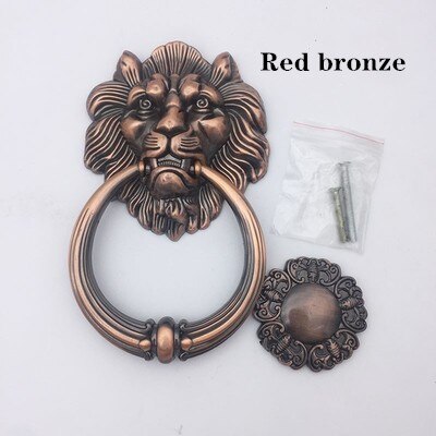 Puerta De León antiguo grande, 20cm x 11,5 cm, lionhead kicker, porter, lions, decoración del hogar, cama