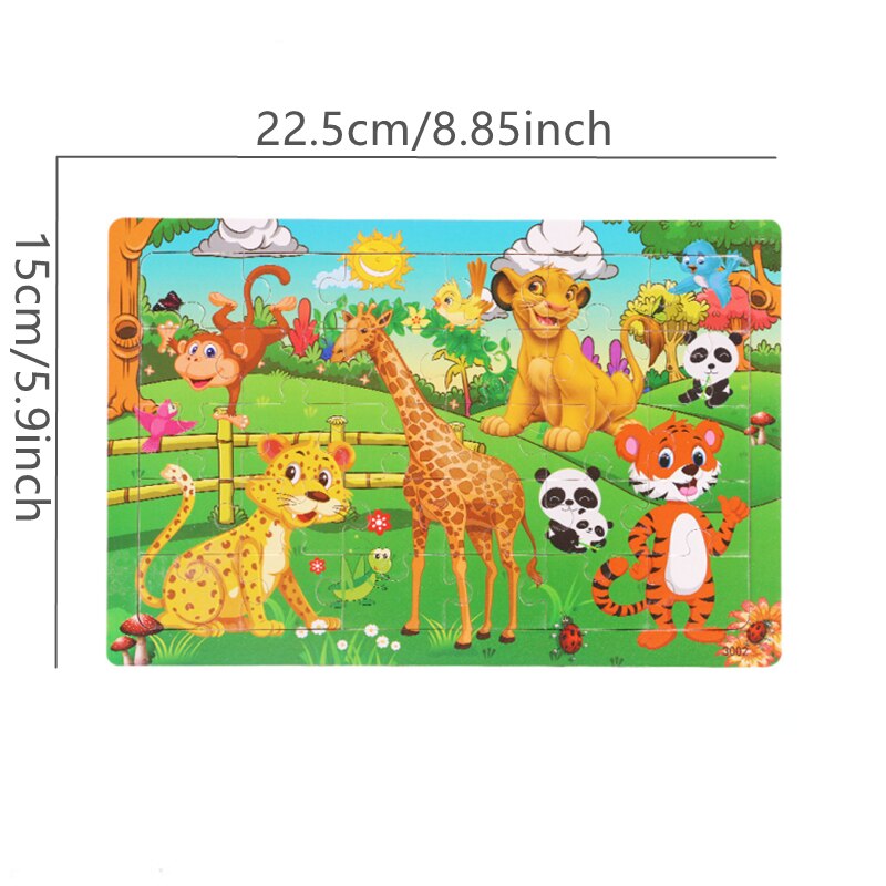 6 Pack Peuter Puzzels 30 Stuk Houten Legpuzzels Voor Voorschoolse Kinderen Leren Educatief Puzzels Speelgoed Voor Kinderen Puzzels