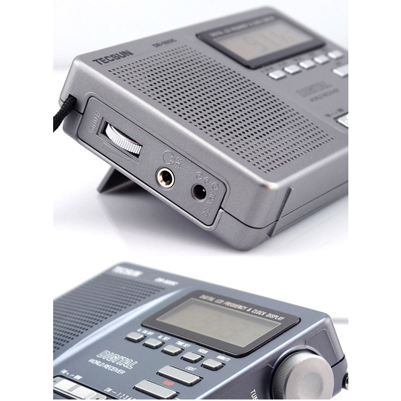 Tecsun dr -920c digtal fm radio display fm/mw/sw multibånd bærbar radio fuldbånds clockradio
