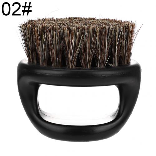 Brosse Anti-poussière de coiffeur , brosse antistatique en poils de sanglier, peigne à barbe, brosses de balayage de cheveux de Salon, brosse de moustache pour hommes: 2