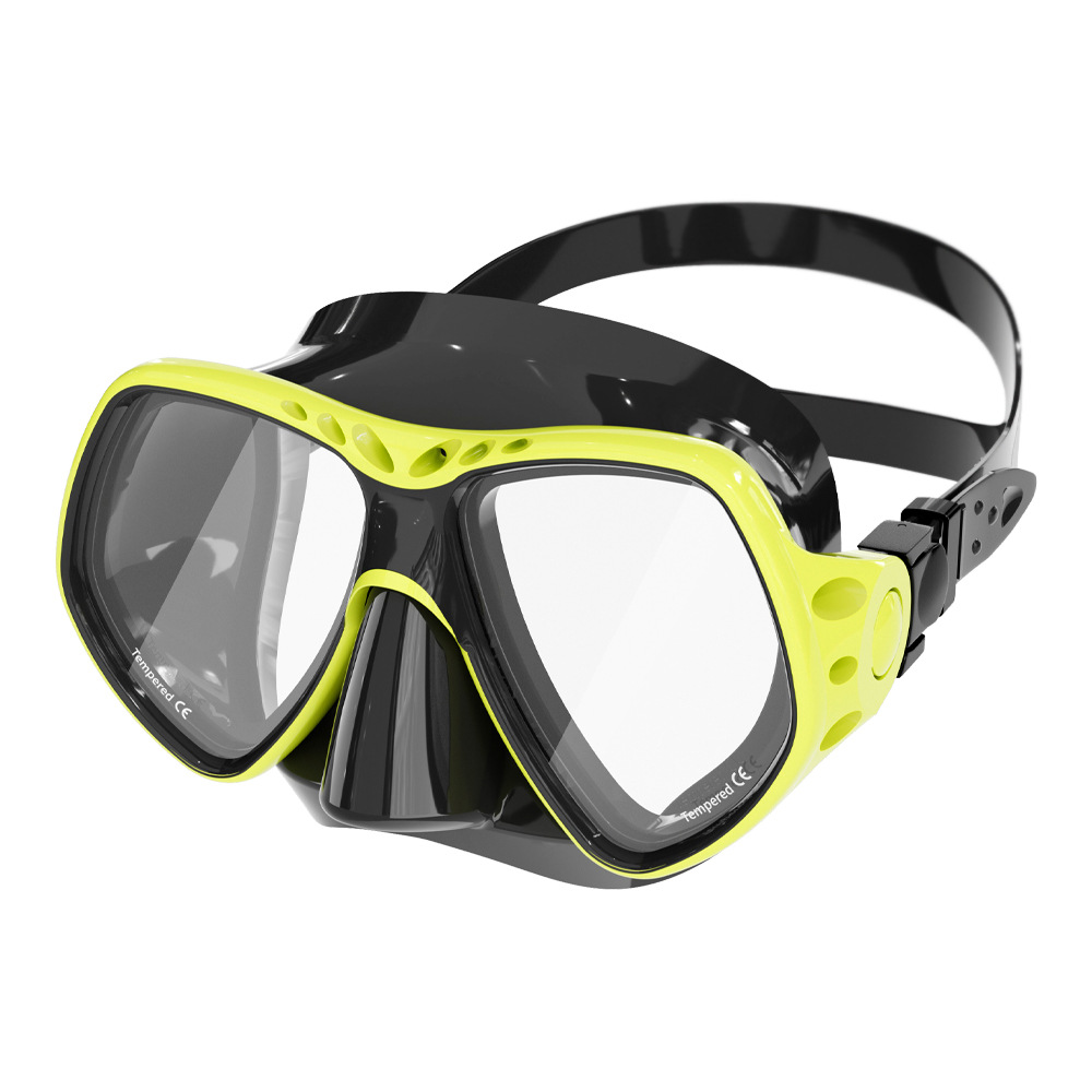 Neue Professionelle Tauchen Maske Schnorcheln Anzug Erwachsene Silikon Anti-Nebel-Brille Ausbildung Schnorchel Bausatz Schwimmen Ausrügestochen: Marine Blau