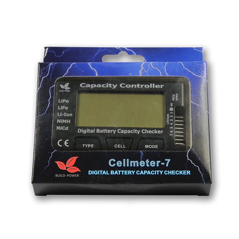 Battery tester Battery Capacity Checker LiPo LiFe Li-ion Nicd NiMH Battery Voltage Tester Checking diy battery pack