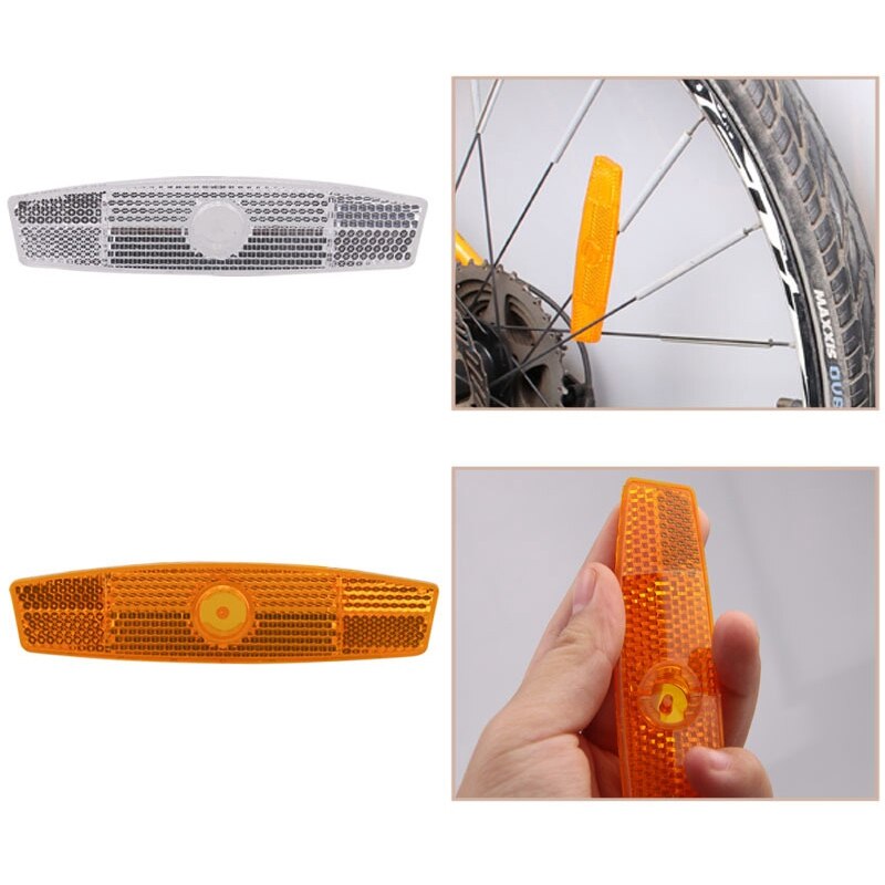4pcs/set Bike Bicycle Spoke Reflector Safety Warning Light Safety Wheel Rim Reflective Lamp Mount Vintage Clips Tube Reflector