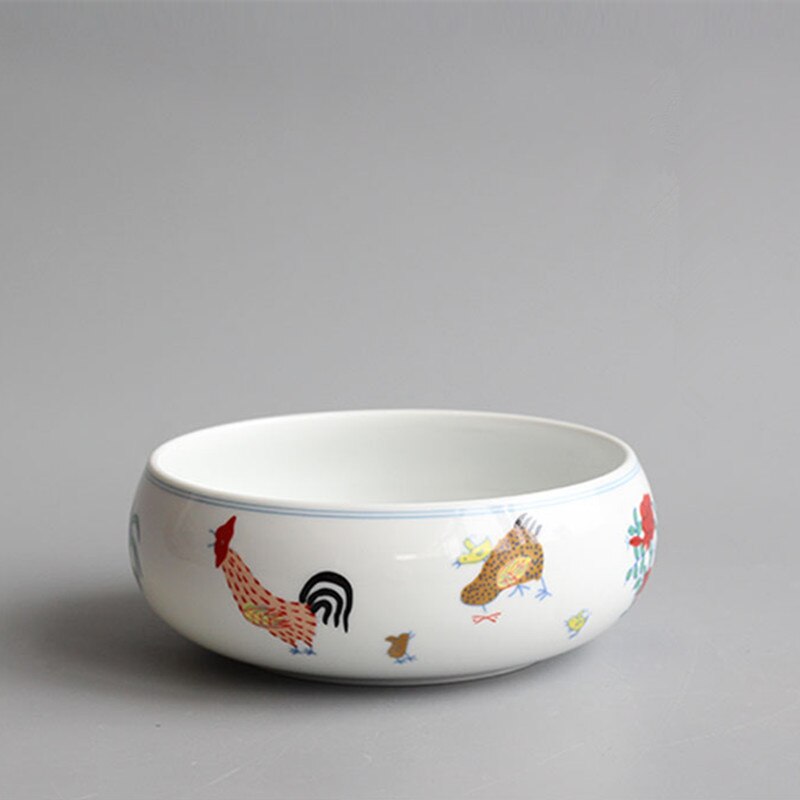 Kinesisk keramisk te sæt tilbehør te vask arkaistisk hane tekande tekop rengøringsbassin: Default Title