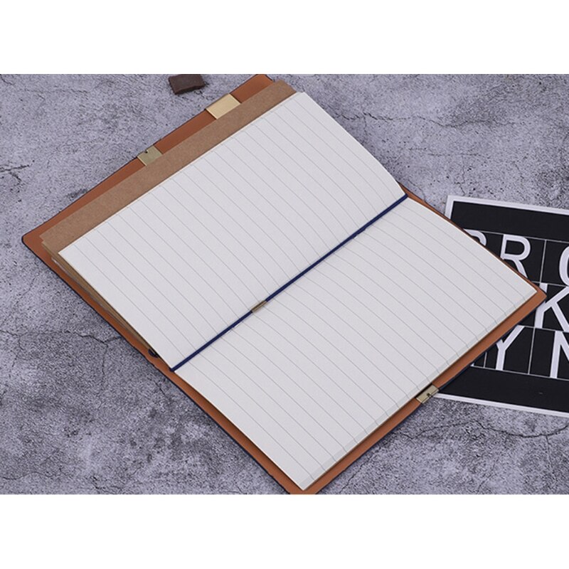 Business Set PU Leather Notebook Bookmark Pen Kit for Office Meeting