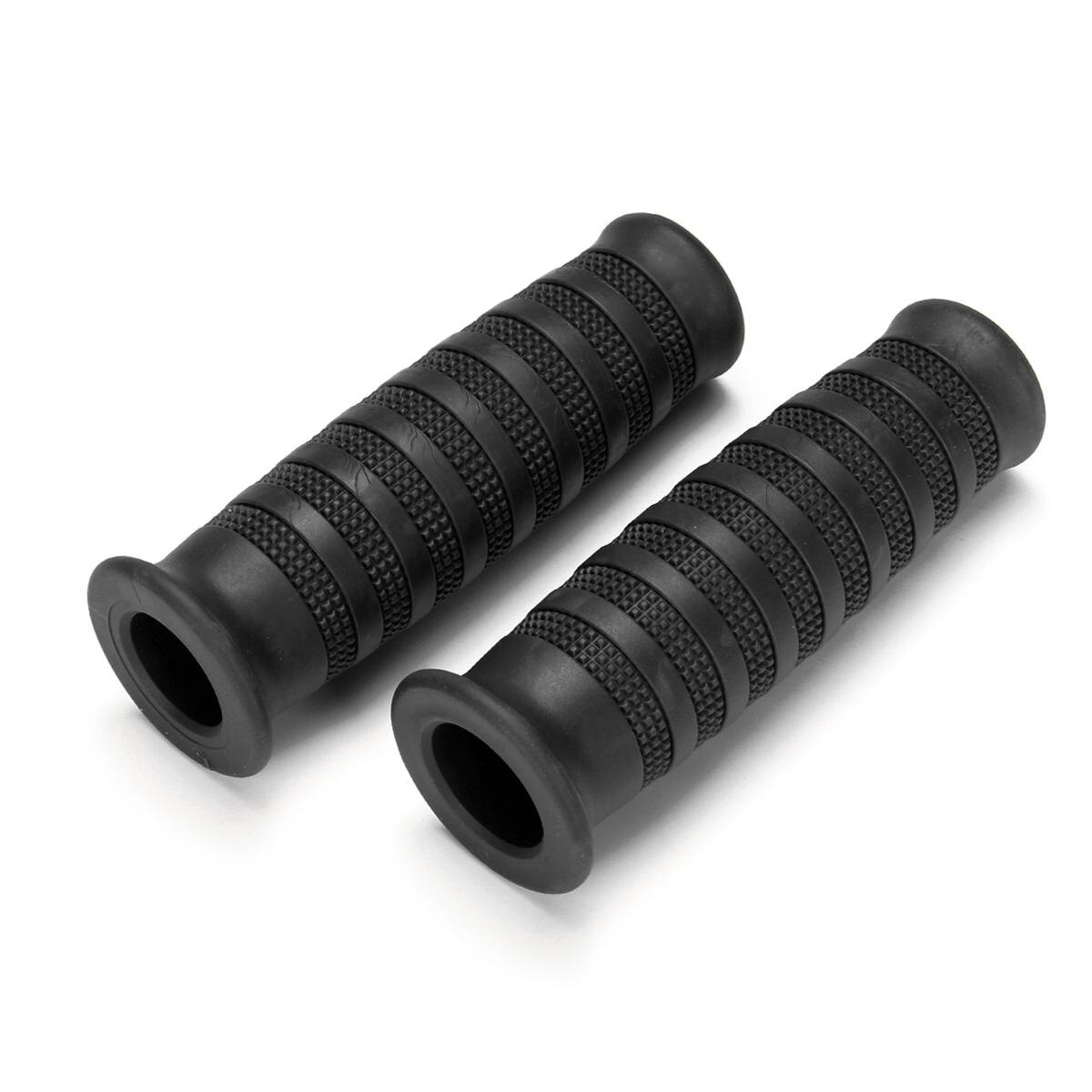 1 paar Universele 7/8 "22mm Motorcycle Bike Rubber Stuur Hand Grip Cafe Racer Bobber Clubman Custom Moto Hand grips Bar