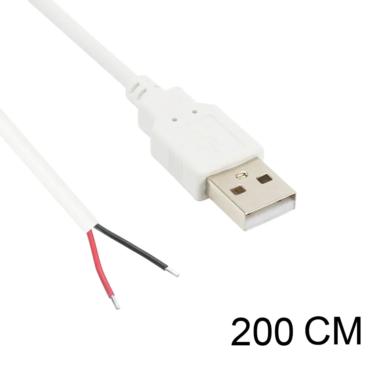 Cable USB Pigtail macho hembra Cable de alimentación pelado conector de repuesto de 12V para tira LED USB reemplazar reparación ventiladores altavoz: Verde