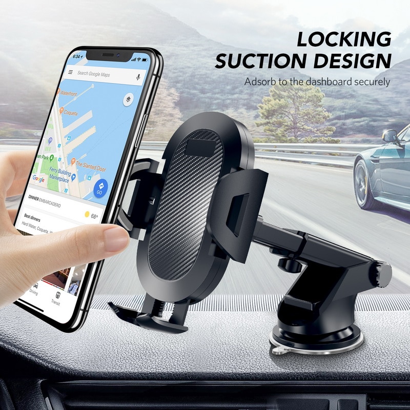 Getihu 360 Graden Sucker Auto Telefoon Houder Flexibele Mobiele Stand Smartphone Ondersteuning Gps Mount Voor Iphone 11 X Xiaomi samsung