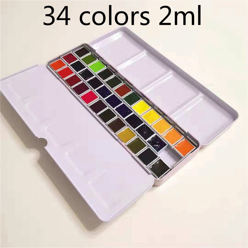 Korea Mijello gold 34 colors Dispensing watercolor master high concentration pure golden mission natural pigment watercolor