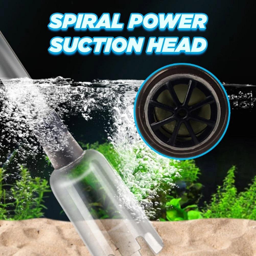 Aquarium Gravel Cleaner Water Exchanger Aquarium Siphon Cleaner Algae Remover Fish Tank Cleaning Tool Electric Water Exchanger