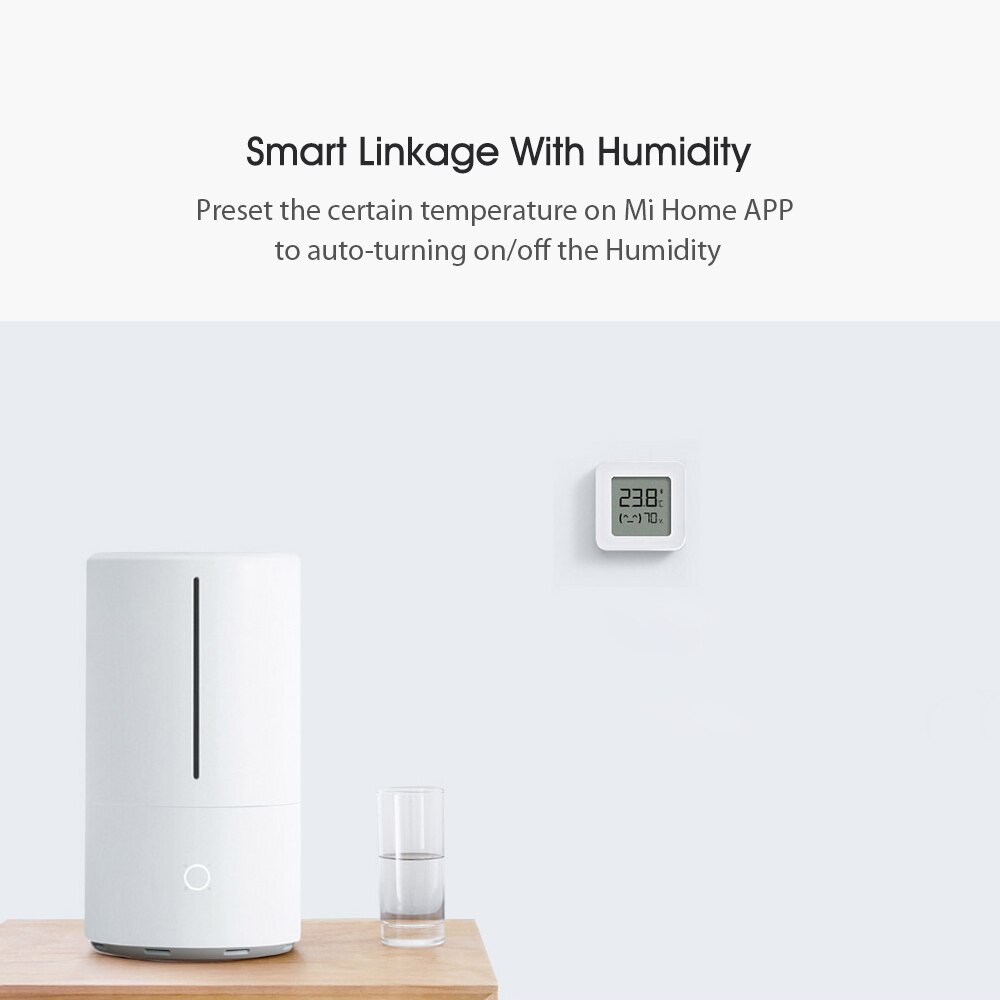 4 stk mi xiaomi bt termometer 2 trådløst håndteret smart elektrisk digitalt hygrometer fugtsensor arbejde med mijia app batteri