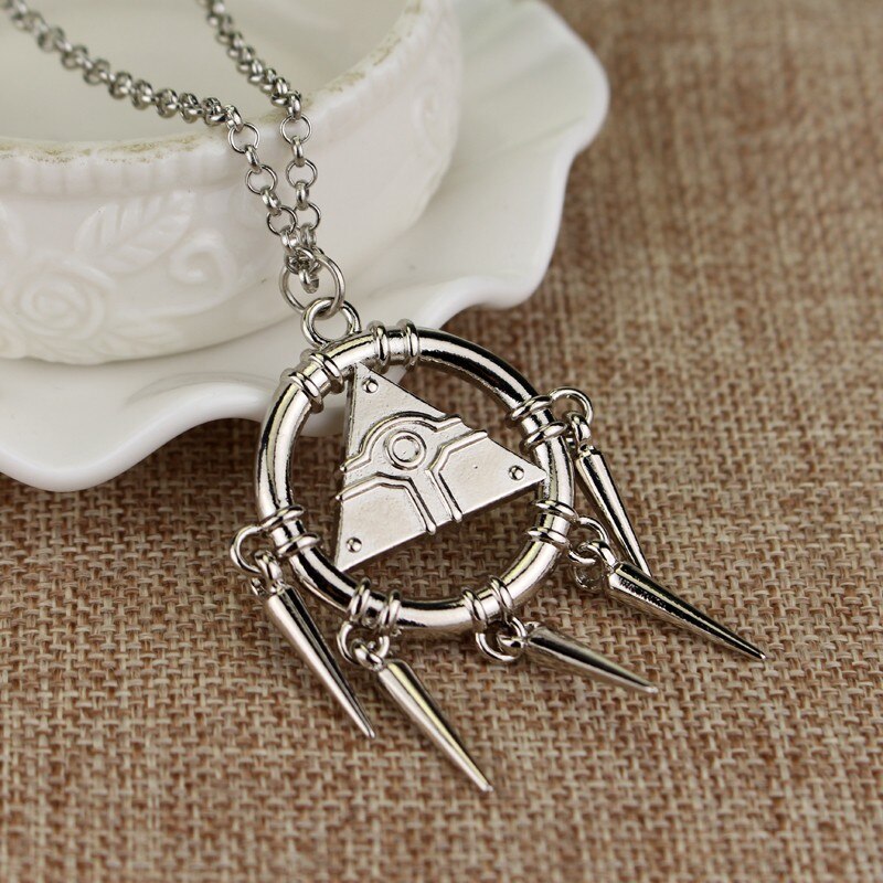 Anime Yu-Gi-Oh Necklace Yugi Muto Big Size 3D Millenium Puzzle Millennium Wheel Wisdom Pendant Necklace for Fans Jewelry: SILVER PLATED