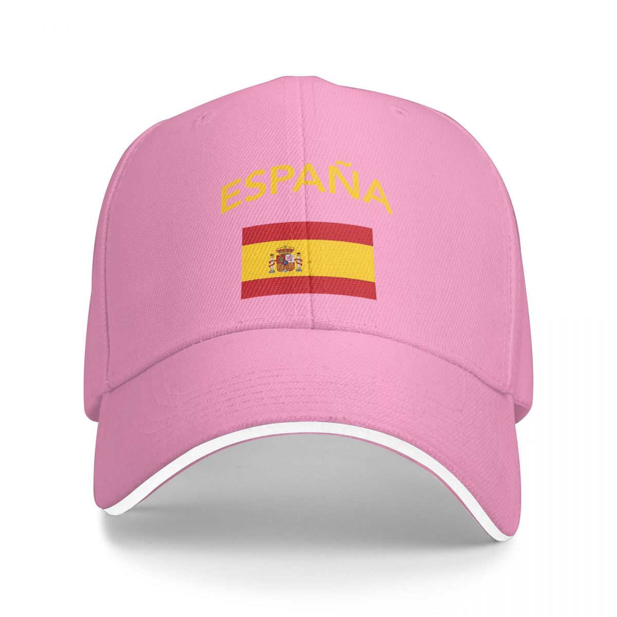 Espagne drapeau espagnol casquette de Baseball décontractée Tennis Skate camionneur chapeau été hommes femmes Style de rue casquettes de Baseball: Rose