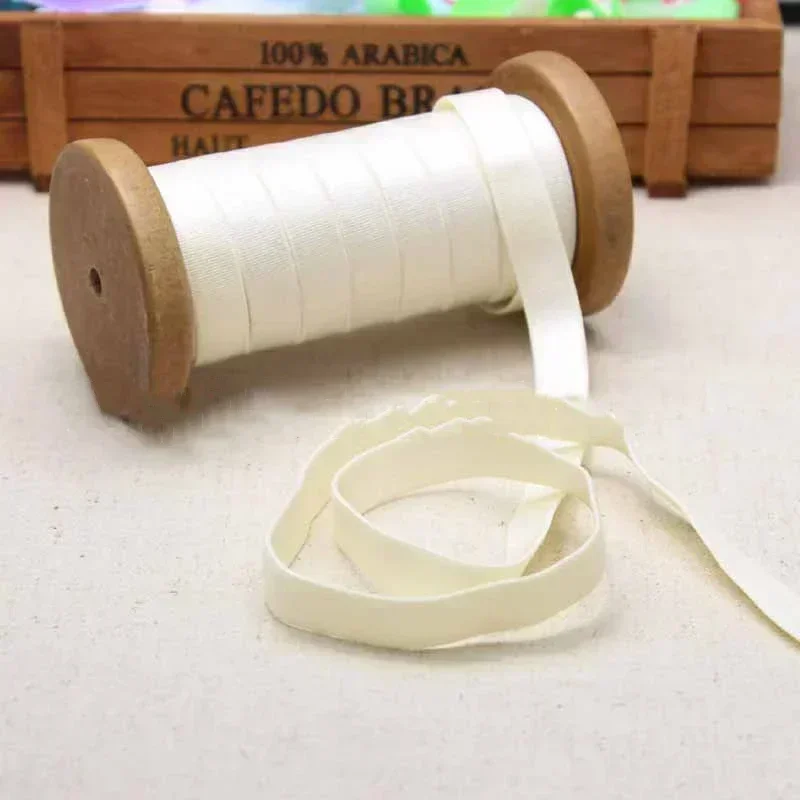 Bandas elásticas para ropa interior, sujetador, correa para el hombro, banda de goma para el pelo, pantalones, cinturón, correas elásticas de nailon, accesorio de costura, 5/10M, 12mm: Blanco sin níquel / 1,5 m