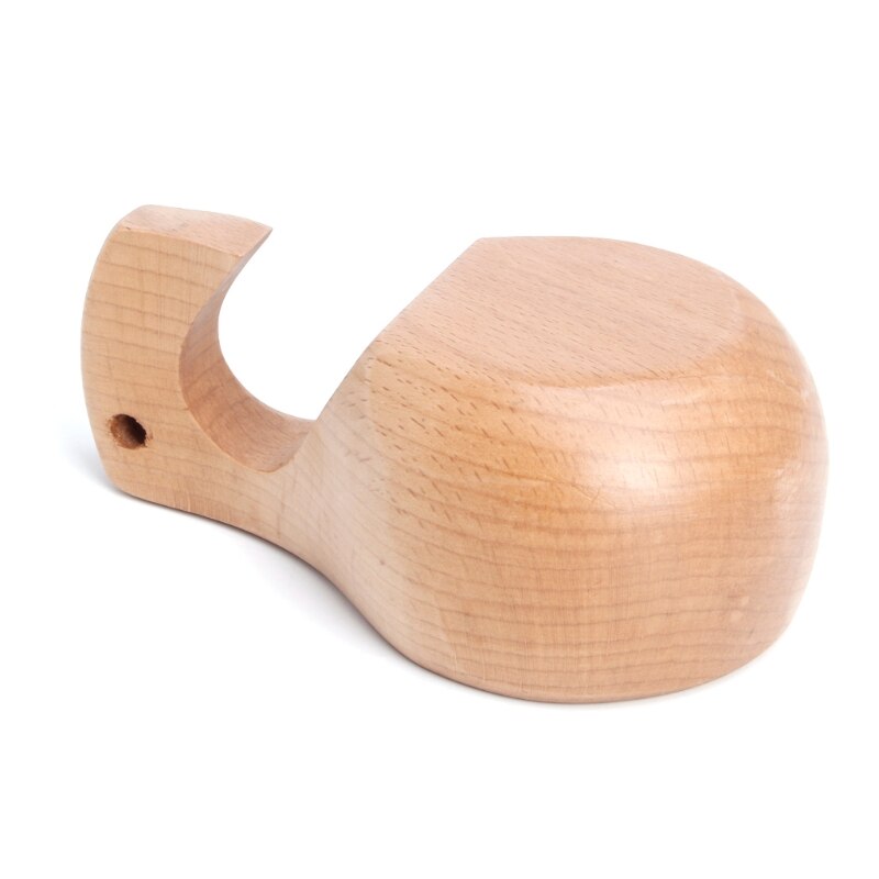 Taza de madera Kuksa hecha a mano para beber artesanías de madera para decoración del hogar