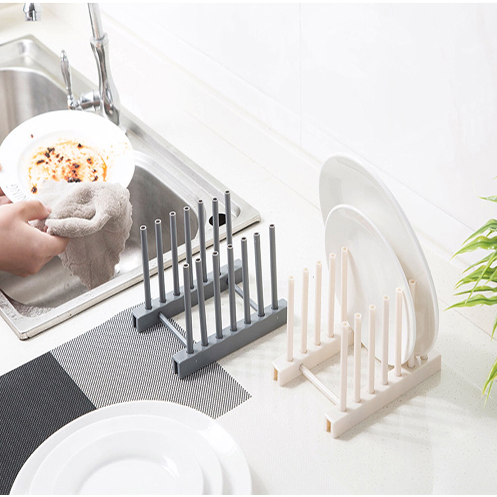 Kitchen Organizer Pot Lid Rack Stainless Steel Spoon Holder Pot Lid Shelf Cooking Dish Rack Pan Cover Stand Kitchen Accessories