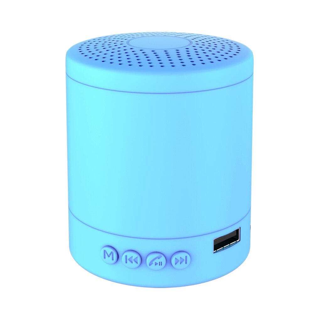 portable Bluetooth Speakers Wireless Mini small sound box TF card for Column Bass Outdoor Speaker box subwoofer ribbon tweeter: Blue