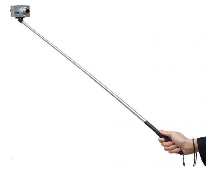 Selfie pinne til gopro telefonstativ universell mobiltelefon klipsholder stativmonteringsadapter bluetooth smarttelefonkamera tilbehør