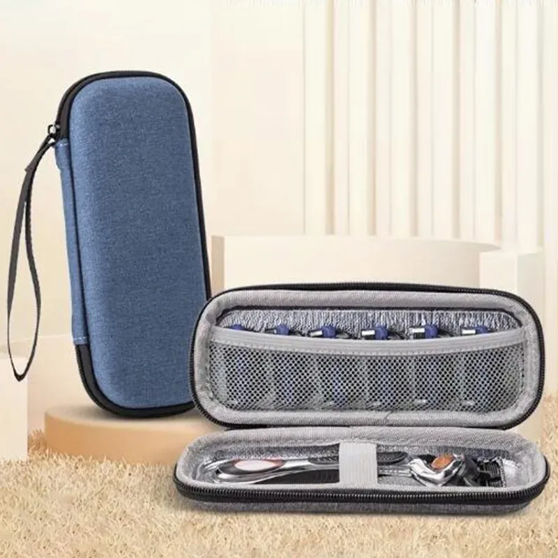 Classic Style Waterproof Wear-Resistant Shaving Razor Storage Box Home Travel Universal Shaver Case Simple