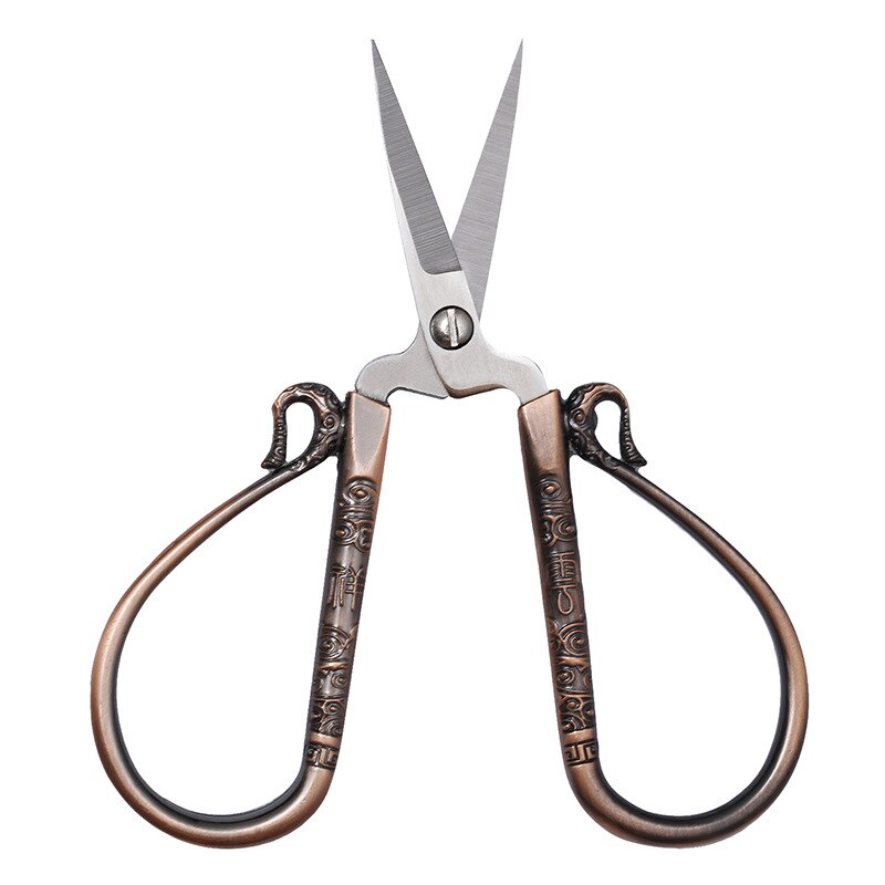 Tijeras de corte de nube de 12CM, tijeras de corte de papel, bordadas, clásicas, clásicas, europeas, Vintage, para costura a medida