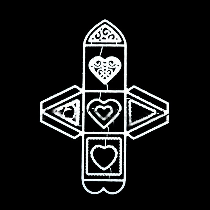 MESOPOTAMIA DIY Scrapbooking birthday Love Party Explosion Box Die Cutting Dies Decorative Embossing Silver Dies Cutting: SH315