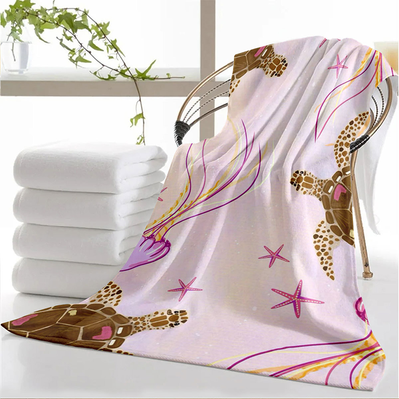 Toalha impressa de microfibra toalha de secagem rápida toalha de viagem toalha de praia toalha de luz macia à prova de areia para nadar, yoga, ginásio: L