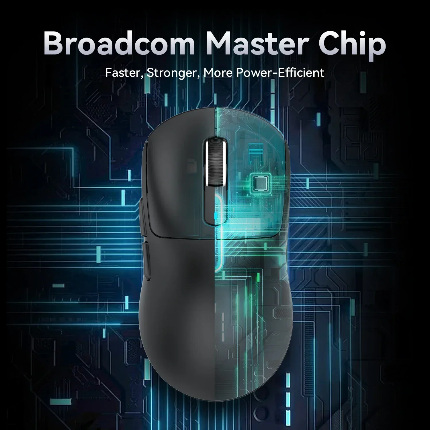 X3 PixArt PAW3395 Bluetooth Mouse 2.4G Tri-Mode Connection, 26000dpi, 650IPS, 49g Lightweight Macro Gaming Mouse