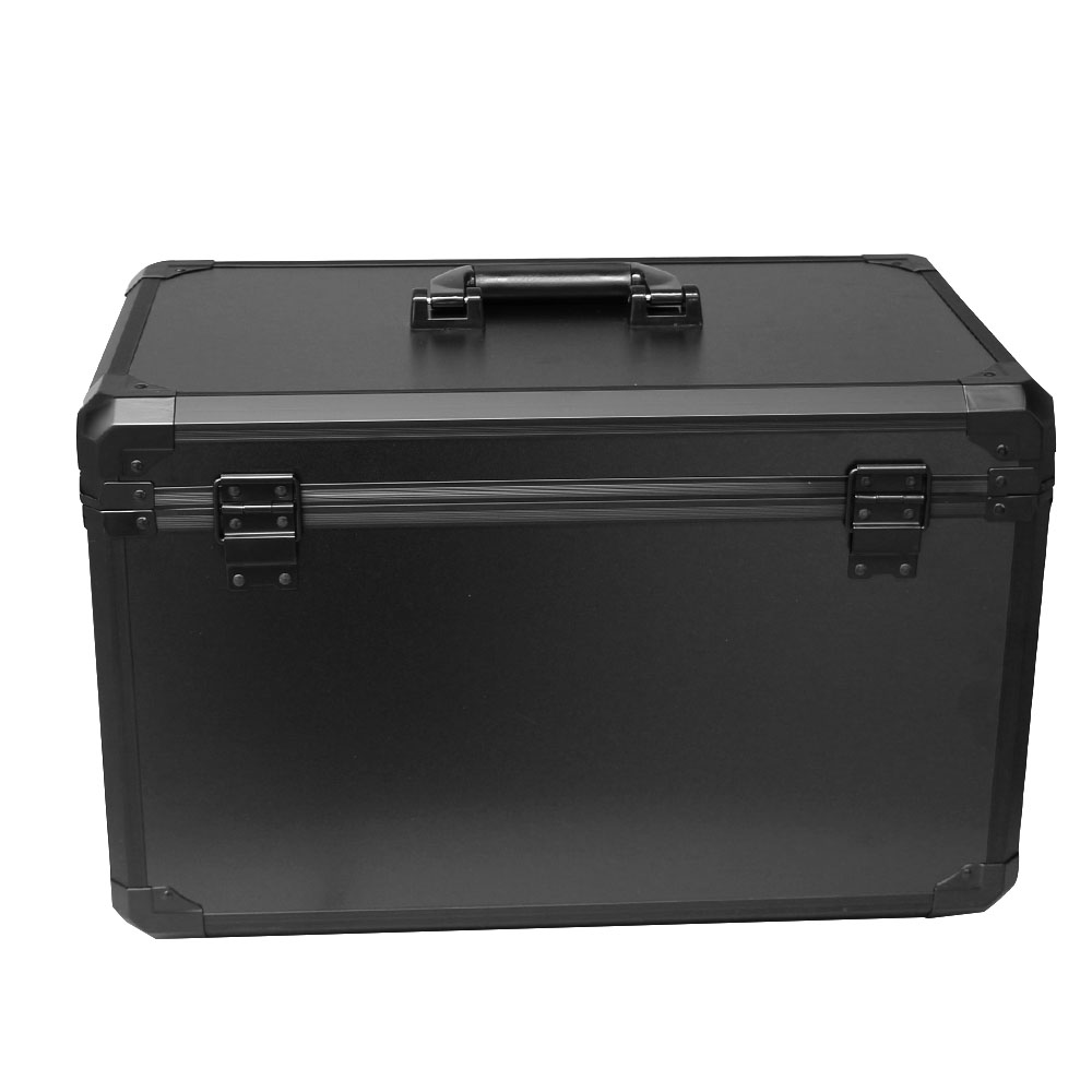 Boîte à outils en alliage d'aluminium, boîte de rangement d'équipement de verrouillage à clé, mallette à outils de quincaillerie avec outil de séparation perfectionnée