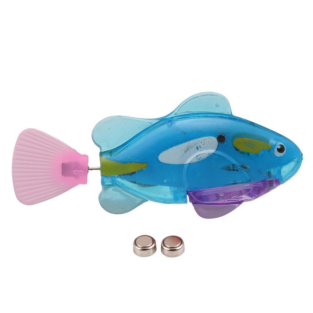 Sjov svømning elektronisk svømning fisk batteridrevet legetøj fisk kæledyr til fisketank dekorere fisk: C