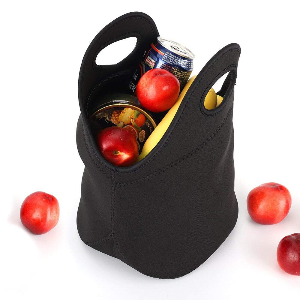 Maison fabre neoprene armazenamento tote saco almoço portátil tamanho grande grande capacidade à prova dwaterproof água bolsas de alimentos levar caso 904