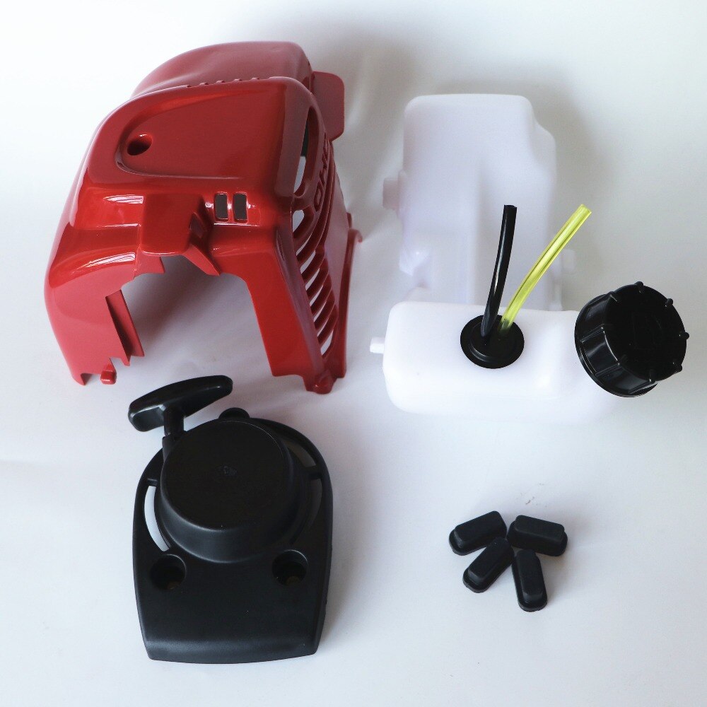 Engine Shroud Cover Pull Starter Fuel Tank replacement Kit For GX35 1.3hp Mini 4-Cycle Gasoline Mower Trimmer Brushcutter