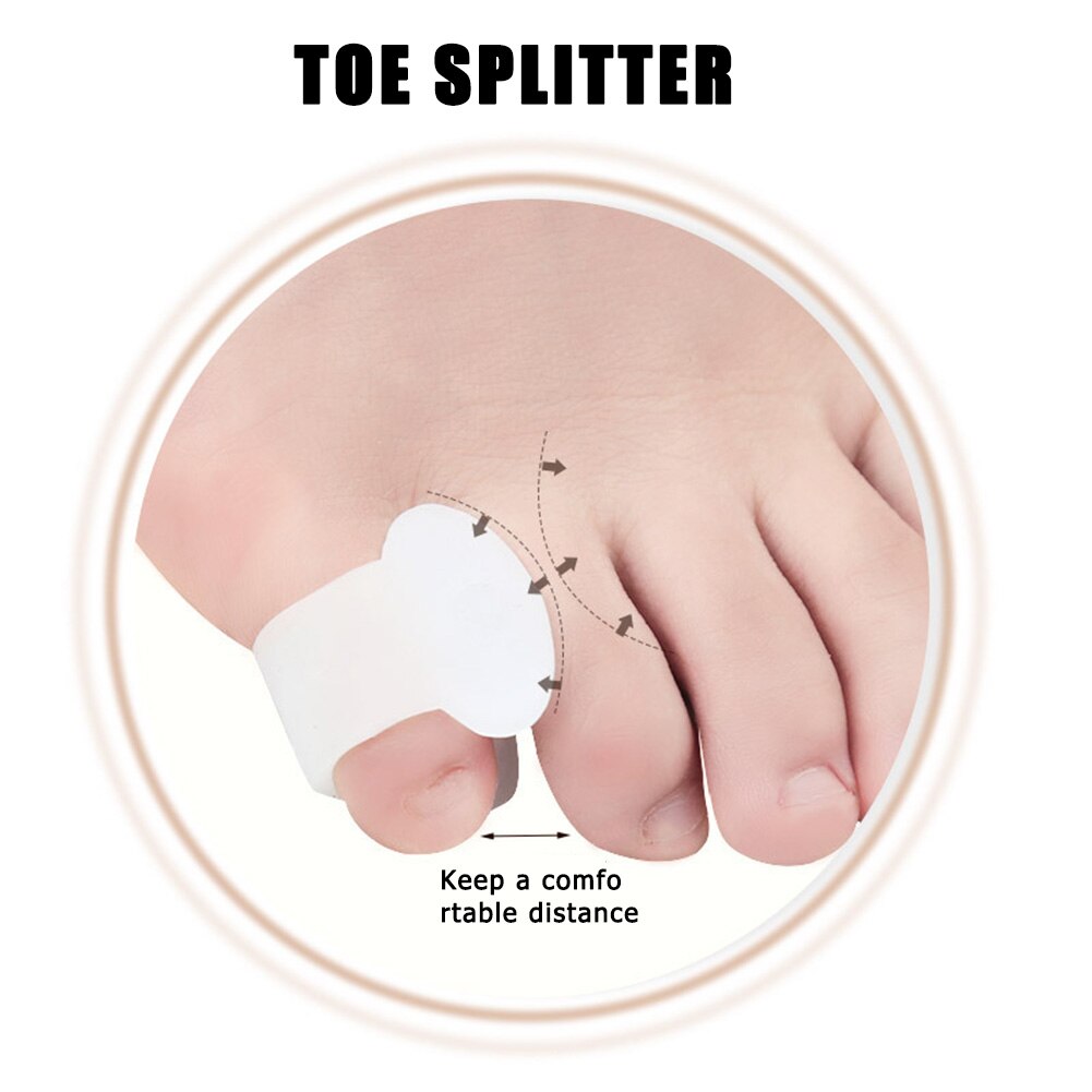 1 Paar Kleine Teen Duim Voor Dagelijks Gebruik Siliconengel Toe Bunion Guard Voetverzorging Vinger Teen Separator Hallux Valgus teen Afscheiders
