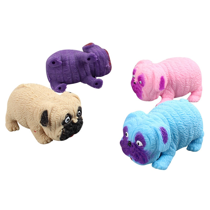 Stress Squishy Squeeze Fidget Sensory Toys Cute Pug Dog Stress Reliever Toys