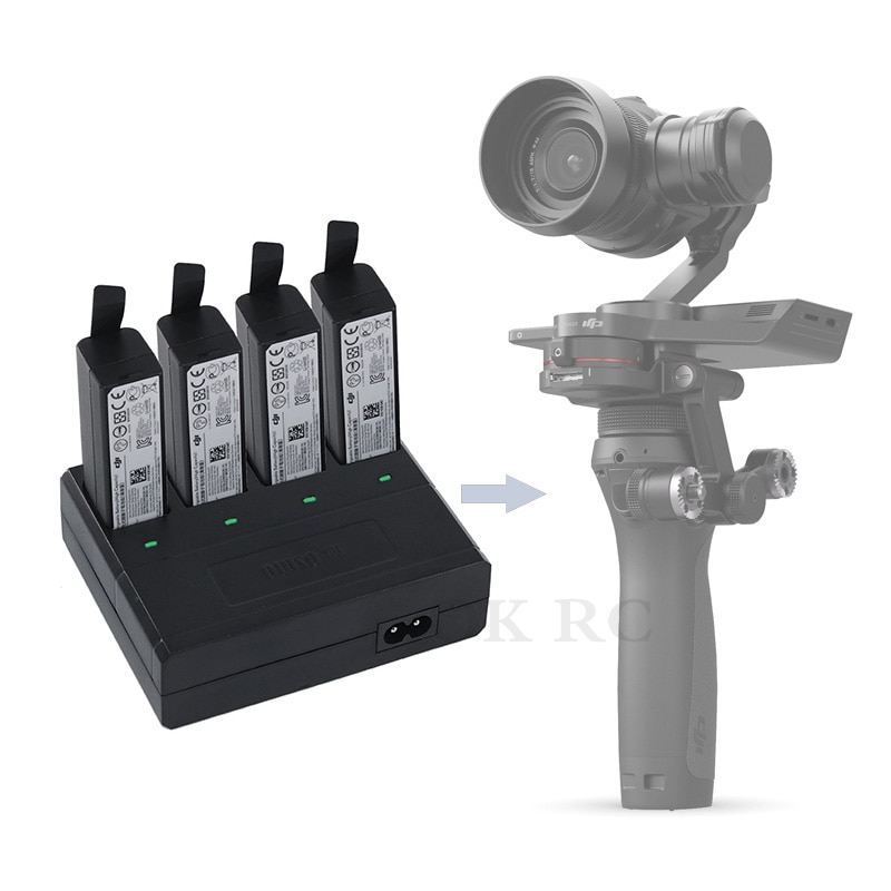 4 porty stacja ładująca zabawka robić utrzymywania równowagi z ładowarką dla DJI OSMO zawodowiec/OSMO surowego/DJI OSMO + kardana ręczna HB02-542465 akumulator o dużej pojemności