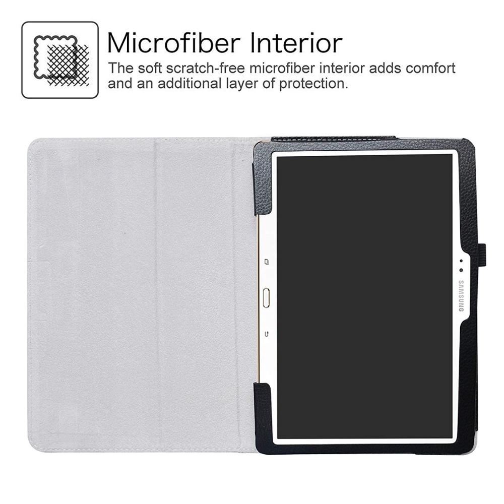 Per il caso di Samsung Galaxy Tab 10.5 S Sottile Retro Pieghevole Del Basamento DELL'UNITÀ di elaborazione Copertura Astuta di Cuoio Tab S 10.5 SM-T800 SM-T801 t805 Casi Tablet