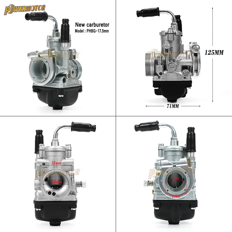 Motorcykel 12mm 15mm 17mm 19mm 21mm phbg puch carburador sort racerkarburator carb 2- takt til yamaha ktm puch zuma atv bws