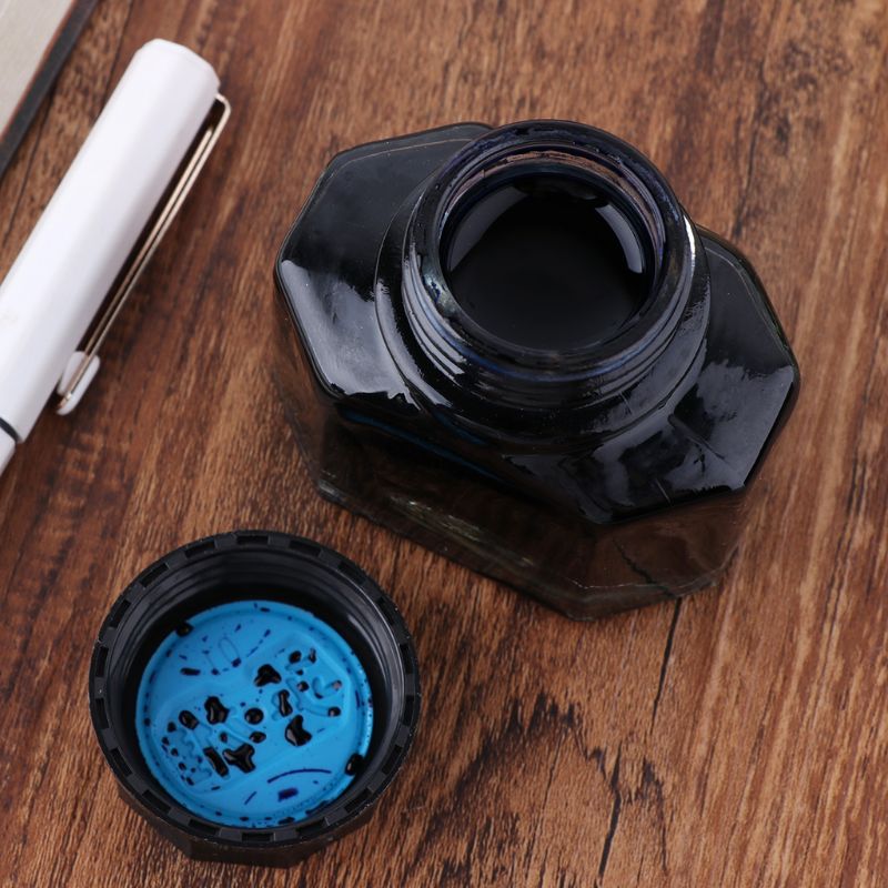 50ml Bottled Glass Smooth Writing Fountain Pen Ink Refill School Student Stationery Office Supplies