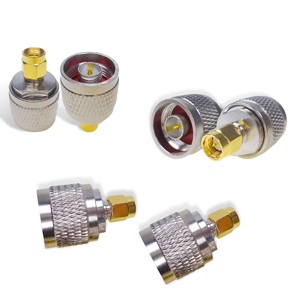 Cleqee sma to n liittimeen rf-sovitin n pistoke uros nikkelipinnoitus sma naaras kullattu pistoke suora 1pc