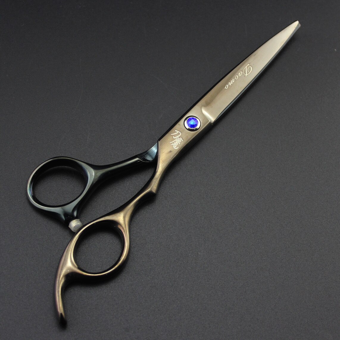 1pc Hair Scissors Hair Cutting Scissor Hairdressing Scissors Kit Hair Straight Thinning Scissors Barber Salon Tools: Black Cutting