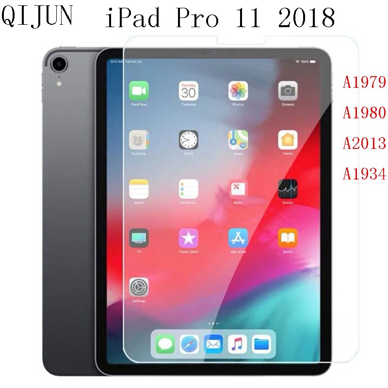 Para iPad Air Pro Mini 1 2 3 4 5 6 7 8 9 11 12.9 Anti-Scratch Protetor de Tela de Vidro Temperado Para O iPad 9.7 10.2 10.5 Pro 11 12.9: iPad Pro 11 2018