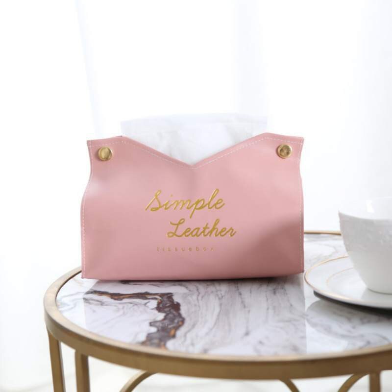 Moderne Toiletpapier Case Lederen Tissue Doos Tissues Houder Kantoor Auto Servet Dispenser Servet Papierrol Toiletpapier Case