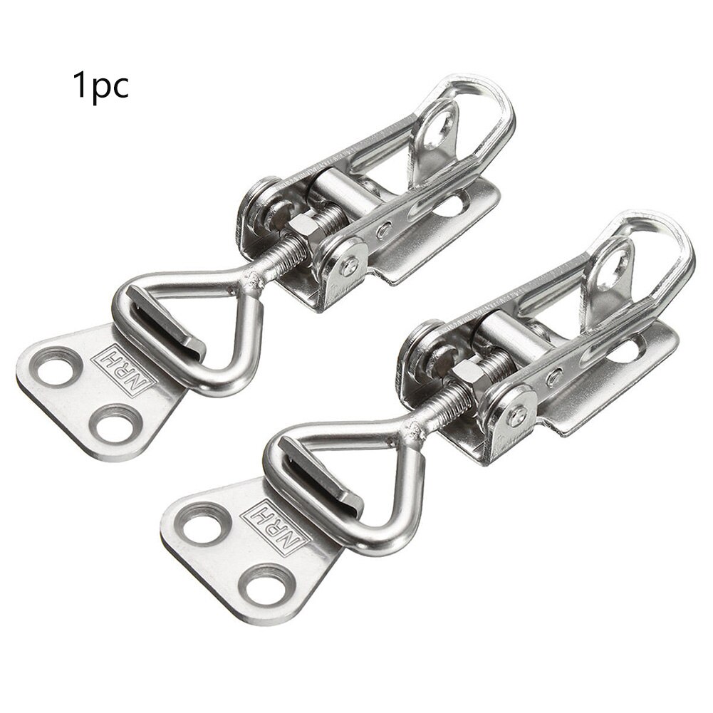 Adjustable Metalworking Catch Hasp Chest Toggle Lock Trunk Latch Stainless Steel Spring Loaded Equipment Box Machinery Clamp