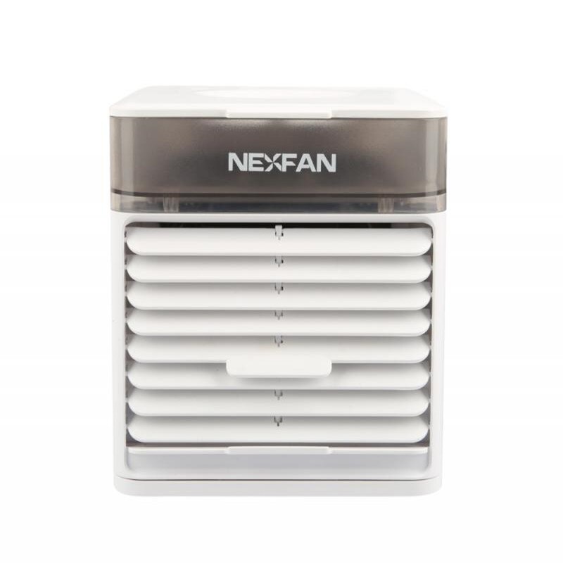 Mini Portable Air Conditioner 3 Speeds 7 Colors Light Conditioning Humidifier Purifier USB Desktop Air Cooler Fan 500 ML Tanks: White