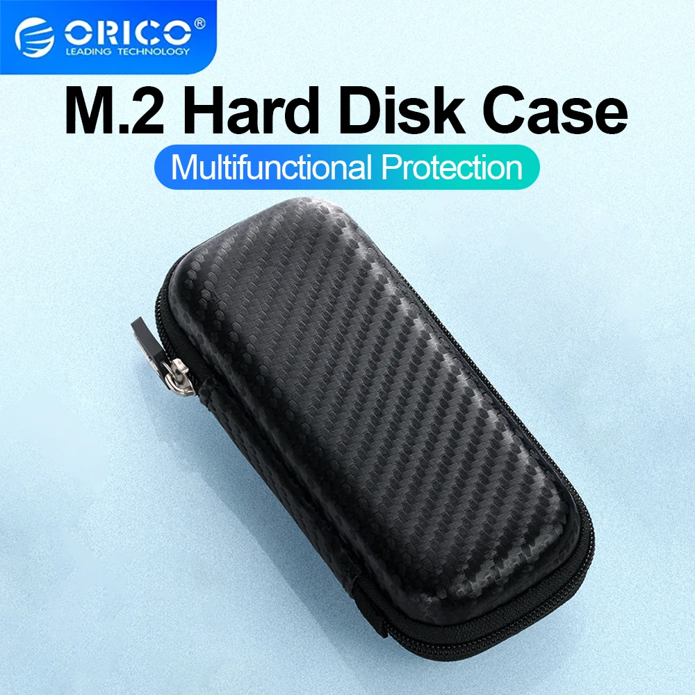 ORICO M.2 NVMe Festplattengehäbenutzen EVA Tragbare HDD-Speicherschutztasche für externe M.2 Festplatte/Kopfhörer/Datenleitung HDD-Gehäbenutzen